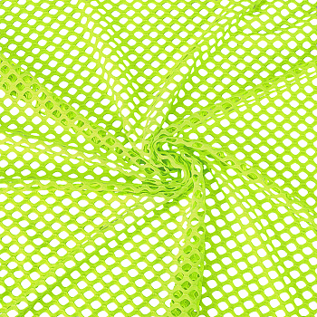 1M Polyester Mesh Fabrics, DIY Craft Supplies, Clothing Accessories, Green Yellow, 1600mm
