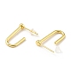 Brass Minimalist Rectangle Stud Earrings(EJEW-A070-02G)-2