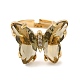 Adjustable Brass Glass Finger Rings(RJEW-P148-A01-08)-1