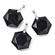 Faceted Synthetic Blue Goldstone Pendants(G-F340-03M)-1