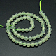 Natural New Jade Stone Round Bead Strands(G-O039-16-4mm)-2