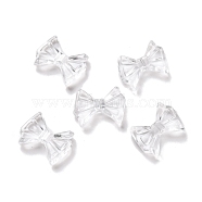 Transparent Acrylic Beads, Bowknot, Clear, 9x12x4mm, Hole: 1.6mm(X-OACR-M011-14)