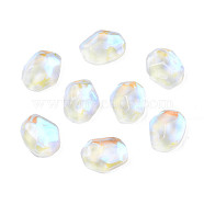 Glass Rhinestone Cabochons, Nail Art Decoration Accessories, Nuggets, Crystal, 10x8x3.5mm(MRMJ-N029-07-10)