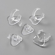 Mini Plastic Single Ring Display Stands, Finger Ring Holder, Clear, Fit for 20mm Inner Size Ring, 2x2.3x2.1cm(RDIS-WH0004-12)