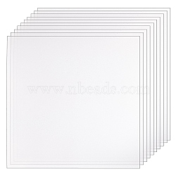 PVC Transparent High Temperature Resistance Protective Film, Single Side, Square, Clear, 15pcs/set(AJEW-BC0006-05)