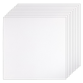 PVC Transparent High Temperature Resistance Protective Film, Single Side, Square, Clear, 15pcs/set