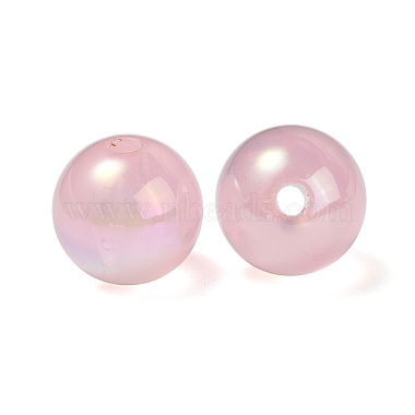 UVメッキレインボー虹色アクリルビーズ(OACR-F004-04H)-3