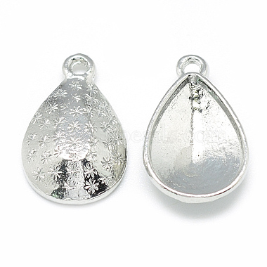 Platinum Drop Alloy Pendants