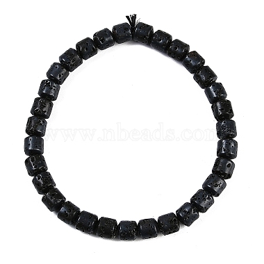 Black Column Lava Rock Bracelets