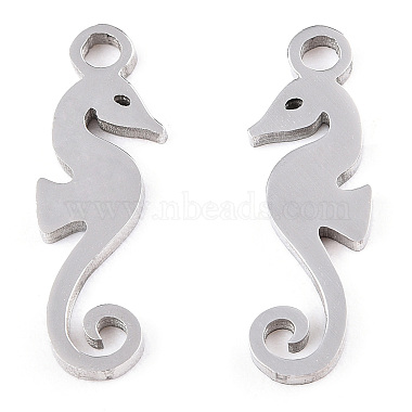Stainless Steel Color Sea Horse Titanium Steel Charms