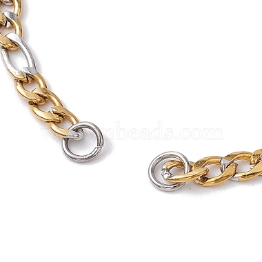 304 en acier inoxydable figaro chain bracelet makings(AJEW-JB01284)-3