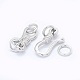 Rhodium Plated 925 Sterling Silver S-Hook Clasps(STER-I016-120B-P)-2