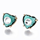 Brass Stud Earrings(GLAA-S193-038A-LG)-1