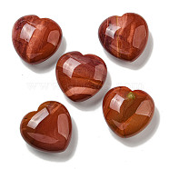 Natural Mookaite Statues Ornaments, Love Heart Stone for Reiki Energy Balancing Meditation Gift, 42~44.5x45x19.5~23mm(G-P531-03G)