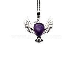 Peace Dove Water Droplet Crystal Necklace Pendant Fashion Ornament Simple Pendant(VL5109-4)