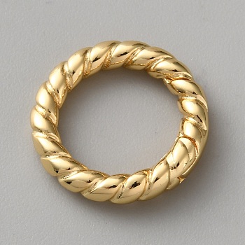 Brass Spring Gate Clasps, Real 18K Gold Plated, 17.5x3mm