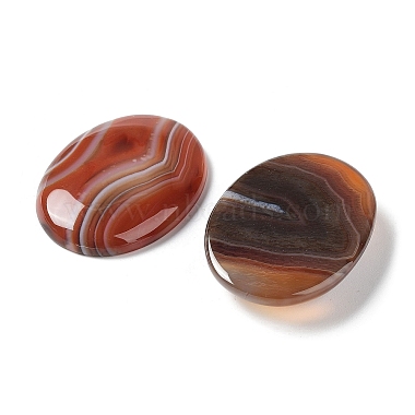 Natural Striped Agate/Banded Agate Cabochons(G-H296-01G)-3