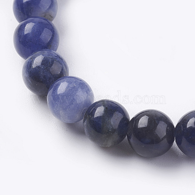Natural Sodalite Beads Strands(G-G515-8mm-07)-3