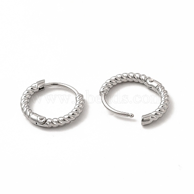 316 Stainless Steel Hoop Earrings for Women(EJEW-C004-16B-P)-2