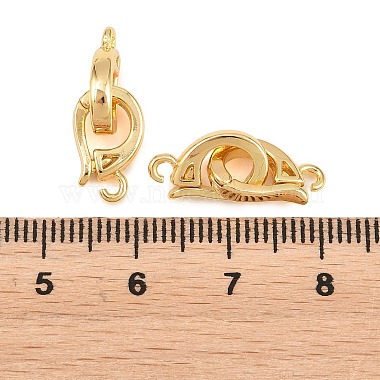 Brass Fold Over Clasps(KK-U059-67G)-2