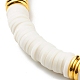 Curved Tube Acrylic Beads Stretch Bracelet for Teen Girl Women(BJEW-JB06944-01)-5