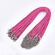 Waxed Cord Necklace Making(NCOR-T001-33)-1