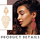 4 Pairs 4 Colors Alloy Dangle Stud Earrings for Women(EJEW-AN0003-92)-3