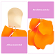 ANATTASOUL 4 Pairs 4 Colors Exquisite Acrylic Petaline Dangle Stud Earrings(EJEW-AN0002-10)-3