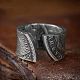 Coin Pattern Zinc Alloy Cuff Rings for Men(FS-WG4E0D0-01)-2