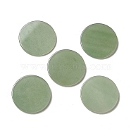 Natural Green Aventurine Cabochons, Flat Round, 30x2.8mm(G-A213-02B)