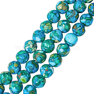 6 Strands Synthetic Turquoise Beads Strands, Dyed & Heated, Nuggets, 8mm, Hole: 1.2mm, about 23pcs/strand, 7.48 inch(19cm)(G-HY0001-28)