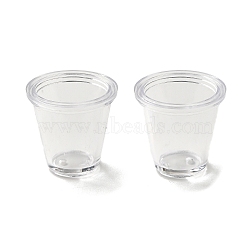Transparent Plastic Cup, Clear, 34x33mm, Inner Diameter: 26mm(AJEW-XCP0002-42)