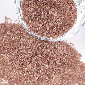 Natural Quartz Chips Beads, For Nail Art Decoration Accessories, No Hole/Undrilled, Dark Salmon, 0.3~2mm, about 450g/bag