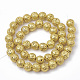 Electroplated Natural Lava Rock Beads Strands(G-T098-01B-09)-2