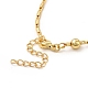 Rack Plating Brass Satellite Chain Necklace for Women(NJEW-F304-03G)-3