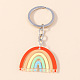 Acrylic Rainbow Pendant Keychain(RABO-PW0001-078B)-1