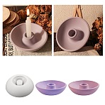 Bowl Shape Silicone Candle Holder Molds, Candlesticks Molds, for UV Resin, Epoxy Resin Craft Making, White, 114x34mm, Inner Diameter: 23mm(DIY-A053-09)