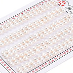 Grade 3A Natural Cultured Freshwater Pearl Beads, Half Drilled, Half Round Beads, Creamy White, 4.5~5.5x3.5~4mm, Hole: 1mm(PEAR-N018-3A-4550A)