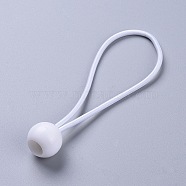 Ball Bungee, Tie Down Cords, for Tarp, Canopy Shelter, Wall Pipe, White, 220x3.5mm, Ball: 27x24mm(OCOR-WH0052-32C-02)