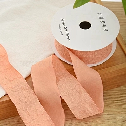 10 Yards Polyester Ribbons, Garment Accessories, Gift Packaging, Light Salmon, 1 inch(25mm)(PW-WG38780-07)
