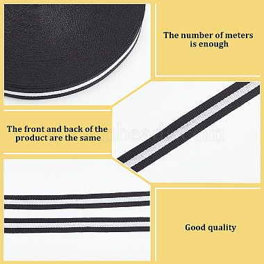 50 Yards Polyester Stripe Ribbons(OCOR-WH0045-04A)-4