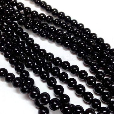 Brins de perles d'onyx noir naturel(X-G-H1567-8MM)-4