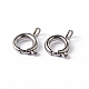 304 Stainless Steel Smooth Surface Spring Ring Clasps(X-STAS-D149-03)-1