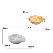 DIY Silicone Storage Molds, Resin Casting Molds, Clay Craft Mold Tools, Cloud, White, 112x83x28mm(SIMO-P008-09)