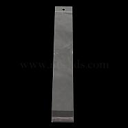 Rectangle OPP Cellophane Bags, Clear, 34x7cm, Unilateral Thickness: 0.035mm, Inner Measure: 28.5x7cm(OPC-R012-205)