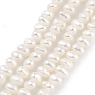 Natural Cultured Freshwater Pearl Beads Strands, Potato, Beige, 2.8~3.2mm, Hole: 0.5mm, about 70pcs/strand, 6.89''(17.5cm)(PEAR-C003-11A)