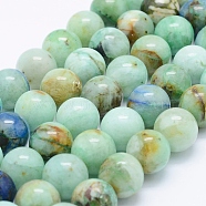 Natural Chrysocolla Beads Strands, Round, 12mm, Hole: 1mm, about 33pcs/strand, 15.7 inch(40cm)(G-J373-02-12mm)