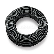 Aluminum Wire, Bendable Metal Craft Wire, for DIY Jewelry Craft Making, Black, 9 Gauge, 3.0mm, 25m/500g(82 Feet/500g)(AW-S001-3.0mm-10)