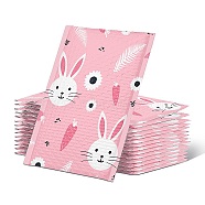 Rectangle Rabbit Kraft Paper Bubble Mailers, Self-Seal Bubble Padded Envelopes, Mailing Envelopes for Packaging, Pink, 27x20cm(FAMI-PW0001-46)