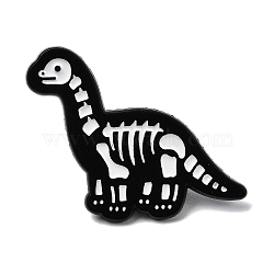 Brachiosaurus Enamel Pins, Alloy Lapel Pin Backs for Backpack Clothes, White, 28.5x36mm(JEWB-I055-03EB-06)